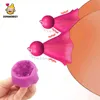 NXY Pompa Oyuncaklar Meme Sucker Vibratör Meme Clit Masaj Kadın Masturbator Oral Seks Kadınlar Için Sevimli Klitoral Stimülatörü Çift Oyuncak 1125