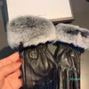 패션 디자인 겨울 장갑 여성 터치 스크린 토끼 머리 따뜻한 피부 장갑
