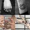 Fake Tiny Temporary Tattoo Body Sticker Hand Neck Wrist Art Party Decor Supplies For Birthday Halloween Christmas