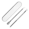 Nail Art Kits 1 Set Cuticle Remover Stainless Steel Pusher Manicure Tools