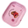 Ladyhorneet Roken Roze Aluminium Rolling Trays 140 * 180mm Matte Metal Roll Tray Herb Tin Accessoires