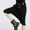 Spodnie damskie Capris Summer Fashion Kobiety Kroczek harem swobodny luźne luźne dopasowane spodnie kolana