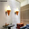 Wall Lamp Dessert Shop Restaurant Ice Cream Ceens Creative Children's Room Neffen LED-verlichting Art Deco Armatuur Thuisverlichting