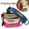 Customizable Leather Dog Collars Personalized Dog Tag Collars are Suitable for Small Medium and Large Dogs Bulldogs Beagles 211006