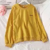 Korobov Adrette Frauen Sweatshirts Herbst O Hals Langarm Hoodies Koreanische Streetwear Chic Weibliche Pullover 210430