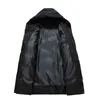 Parkas Casual Classic Winter Black Kurtka męska wiatrówka Ciepła wyściełana płaszcz z kapturem Moda odzież wierzchnia Płaszcz oversize 8xl 211124