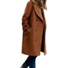 Женские траншевые пальто женская женская модная куртка свободная зима теплый с длинным рукавом шерстяной палочкой осень осень и модели