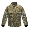 Table à manches longues tactiques la plus récente Soldats tactiques militaires Uniforme étanche multi-poches multi-poches de cargaison chemises de camouflage vêtements x0710