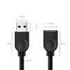 Partihandel 0,5 m 1 m 1,5 m 3m 5m 10 m USB 2.0 En hane till en kvinnlig förlängning Datekabel Dator Desktop Laptop Data Cable