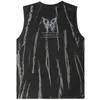 Aolamegs Tank Tops Männer Gothic Skeleton Dämon Druck Ärmelloses T Sommer Baggy Weste Punk Hip Hop High Street Hipster Streetwear