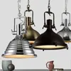Endüstri Metalleri Parlaklık Kolye Işıkları Lamba Vintage Loft Amerikan Hanglamp Ülke Restoranı Ağır Endüstriyel Aydınlatma Fikstür Lambaları
