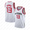 Vintage 13 Harden John 1 Wall Basketball Jersey Hakeem 34 Olajuwon 2021 New Jerseys 100 % genäht Größe S-2XL