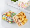 9.5 * 9.5 * 6.5 cm plástico grau de alimentos PS Clear bolo diy cookies caixa biscoito embalagem caixa de doces recipiente llf12977