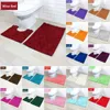 Chenille Bath Mat Set Soft Plush Non-slip Bathroom Shower Carpet Kitchen Floor Mat Washable Toilet Rug Home Decor Drop 210622