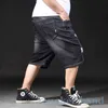 Verão Novo Plus Size XL Homens Denim Shorts Old Hole Retro Lote Big Guy Homens 6xl 7xl Mens Casual Shorts H1210