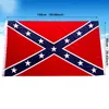 Ny tvåsidig Confederate Rebel Flag Holiday Party Decor Polyester kan anpassas utomhusbanners