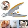 Cão de estimação gato esferográfica cortina máquina de corte tesoura tesoura animal gatos fechaduras levou light unhas trimme garra unha scissor grooming suplie