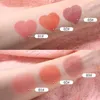 Blush Waterproof Long Lasting Air Cushion Seal Cream Contour Makeup Palette Heart Blusher Orange Peach Color