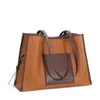 Evening Bags High-quality Leather Contrast Color Bucket Bag 2021 Fashion Large-capacity One-shoulder Handbag Cc2820