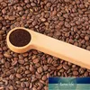 Wood Coffee Scoop With Bag Clip Tablespoon Solid Beech Wood Measuring Scoop Tea Coffee Bean Spoon Clip Gift Whole ZZD847549257387371364