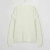 Wixra Rüschenpullover Frauen Pull Femme Jumper Casual Elegant Kaschmir Damen Coming Top Herbst Winter 211123