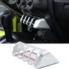 ABS-fönsterfönster Lyftbrytare Panel Trimskydd Klistermärke Tillbehör till Suzuki Jimny 19+ Silver 1pcs