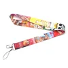 20 unids/lote J2195 moda Anime collar cordón llave gimnasio correa multifunción teléfono móvil decoración con tarjetero cubierta
