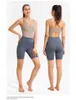 Sexy rückenfreie Yoga-Overalls enge Sport-Sets Sportbekleidung Dodysuit elastische Strampler mit Pads Workout-Athletikanzug 210802