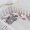 Baby Bumper Bed Bed Банки для кроватки для мальчиков для девочек для детской кроватки для кровати бампер Tour De Lit Bebe Tresse Room Decor Q0828