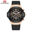 2021 Men's Watch Top Märke Luxury Sports Silikon Strap Japansk rörelse Kalender Kvarts Vattentät Klockor Relogio Masculino