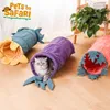 折りたたみ式の暖かい野菜形の猫のチューブのベッドの興味深い玩具のための玩具のためのおもちゃのためのペット用品210929