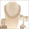 Bracelete, brincos colar conjuntos de jóias Marca Bracelete Brinco Moda Diamante Configuração Zircon Anel Gold-banhado por zinco entrega 2021 1Y