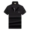 2023men's New Style broderi sommar lyx varumärke polo herrkläder designer ren bomull polo mode brittisk fast färg andas lapel kort ärm sida m-3xl