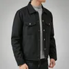 Suede jacket men's autumn and winter retro tooling jackets coat locomotive top