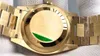 Wysokiej jakości złote diamentowe męskie zegarek 36 mm Sapphire Data mechaniczne automatyczne zegarki Strap Strap Bransoletka Modna 228a