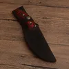 Outdoor Survival Straight Knife 440C Satin Blade Full Tang Wood Handle Camping Hiking Rescue Knives With Nylon Sheath