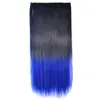 24 polegadas clipl em extensões de cabelo sintético trama 120g ombre simulação de cor humanos pacotes MR-5S-03