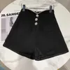 Deat Women Pearl Edge Single Breasted Temperament Wide Ben Shorts Solid Color High midje Fashion Spring Summer 11B638 210709