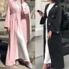 Kadın Etnik Giyim Açık Abaya Kimono Elbise Ladys Elbiseler Müslüman Kıyafet Moda Uzun Kollu Elbise Yaz Hırka Dantel MD-Uzun Gömlek Boynuz Kol Boncuklu Ceket