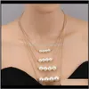 Pendant Necklaces & Pendants Jewelrymulti-Layer Artificial Double-Sided Fashion Temperament Jewelry Pearl Sweater Clavicle Chain Necklace For