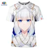 Synchee Lato Hot Sexy Body Cartoon Loli Tshirt Man 3d Drukuj Anime gry Azur Lane T Shirt Kobiety Gym Odzież Harajuku Styl Top X0621