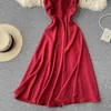 SINGREINY Frauen Koreanisches Trägerkleid Sexy V-Ausschnitt Ärmellos Rückenfrei A-Linie Partykleid Sommer Schulterfrei Urlaub Strand Sommerkleid 210419