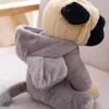 20cmのぬいぐるみシミュレーション犬豪華なシャープペグラブの素敵な子犬ペットおもちゃの動物子供子供の子供の誕生日クリスマスプレゼント210728