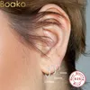 3pcs Plata De Ley 925 Sterling Silver Earrings For Women/Men Small Hoop Ear Bone Tiny Ring Girl Hoops 6/8/10mm & Huggie