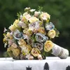 Hochzeitsblumen Bouquet handgefertigt k￼nstliche Blume Rose Braut f￼r Dekoration Ramos de Novia6790971