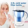 35L Portable Activated Carbon Cold Water Filter Purifier Kettle for Health Kitchen Home Office Filters Pitcher2260670