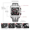 メガービジネスメンズクォーツ腕時計ファッションブランドクロノグラフ腕時計カレンダー付き男性のための男性のための男性のための腕時計を見る210804