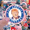 50Pcs USA President Stickers Trump Sticker Waterproof Non-random Water Bottle Luggage Laptop Skateboard Car Bike Motor Snowboard Decals Kids Toys Gifts