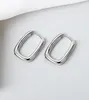 Französisch U-förmiger ovaler Reipf Ohrring Einfacher Kreis Huggie Ohrringe Schmuck