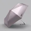 Nette Regen Frauen Automatische Flache Falten Regenschirm Mädchen Anti UV Sonnenschirm 6 Rippen Reise Frau Regenschirme